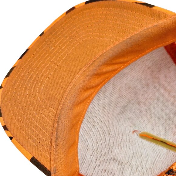 Camanche Hills Hunting Preserve Orange Camo Snapback Trucker Hat Drystone - Picture 10 of 11